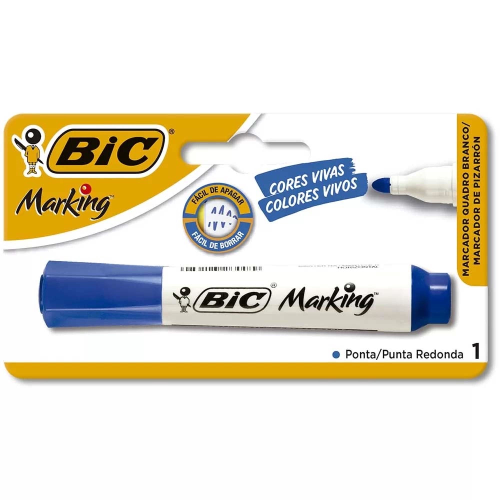Marcador Pizarra Color Azul Bic