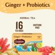 thumbnail image 2 of Té de Hierbas Celestial Seasonings con Jengibre y Probióticos 96 Bolsitas, 2 of 6
