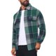 thumbnail image 5 of Camisas Vintage para Hombre de Manga Larga con Botones Abajo Chaqueta de Camisa de Cuadros Cepillada M Verde Oscuro, 5 of 6