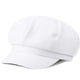 thumbnail image 1 of Gorra stablerice estilo Newsboy con visera y boina para mujer, color blanco, 1 of 7