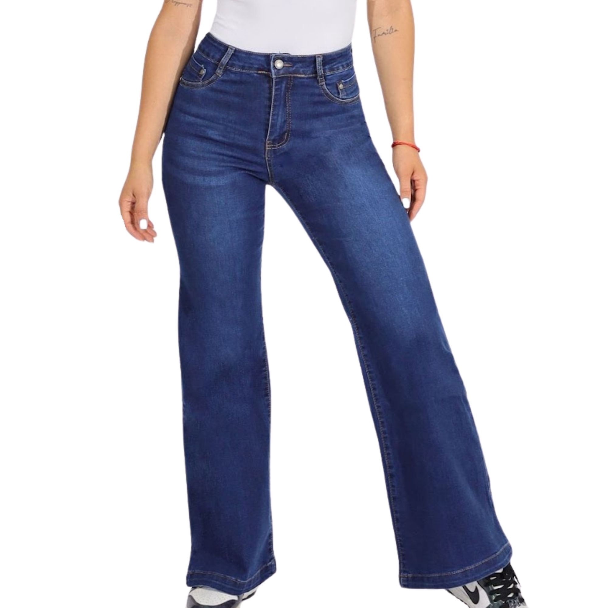 Jaja&jeje - Jeans Palazzo Mujer J9114 Tiro Alto