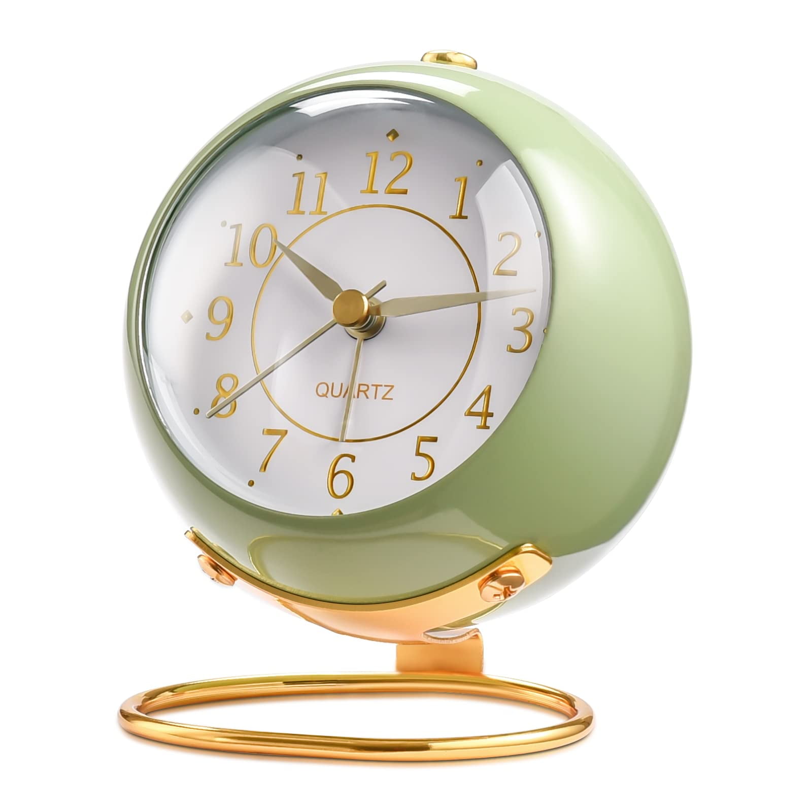 Reloj Despertador Tetino, Retro, Retroiluminado, Luz Nocturna, Verde