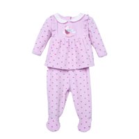 Pillin - Conjunto Plush Recién Nacido Niña Corazones Malva