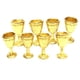 thumbnail image 2 of 8x Muebles De Simulación De Copa De Copa De Vino Para Miniatura Dollhouse Accs Gold, 2 of 5