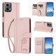 thumbnail image 2 of Funda Cartera Trébol para Motorola Moto G34 5G con Ranuras Tarjetas y Carga Inalámbrica Rosa, 2 of 6