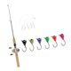 thumbnail image 2 of Combo De Ca?a Y Carrete Telescópico Para Pesca En Hielo De 75 Cm Y 6 Plantillas Para Hielo, 2 of 6
