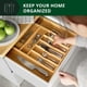 thumbnail image 3 of Organizador de cajones de cocina Royal Craft Wood Bamboo con 9 ranuras, 3 of 9