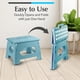 thumbnail image 3 of Taburete plegable Handy Laundry, 23 cm, color verde azulado, 136 kg de capacidad, 3 of 8