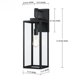 thumbnail image 2 of Aplique de Pared Faymart Lighting Pack de 2 Unidades 56 cm Negro, 2 of 8