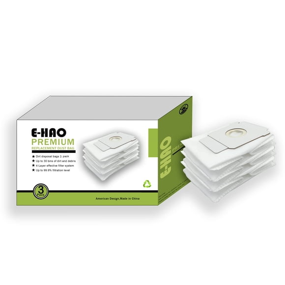 Bolsas para aspiradora E-HAO compatibles con la serie iRobot Roomba i & s & j