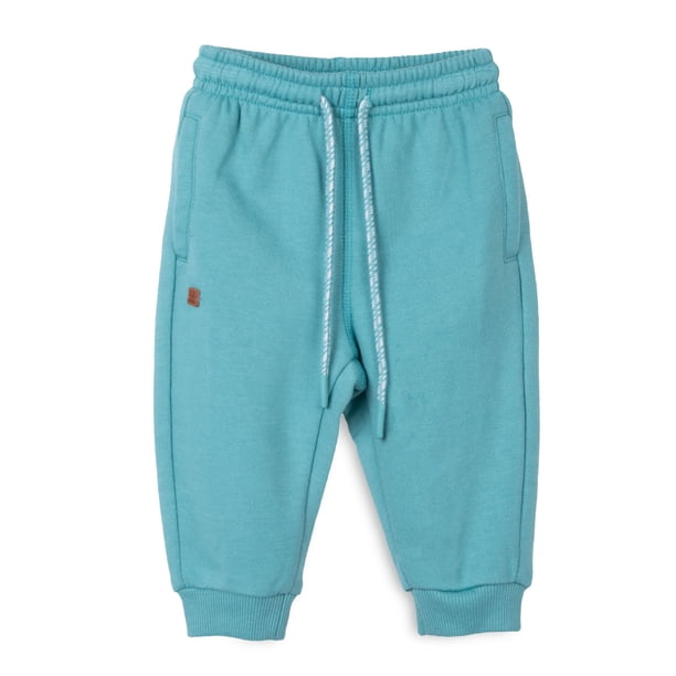 Pantalón Buzo Bebé Niño Rib Bolsillos Verde Pillin