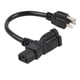 thumbnail image 4 of Cable de alimentación acbroad 0,6 m NEMA 5-15P a C13+5-15R, 4 of 5