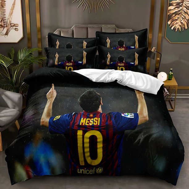Football Star C- L-u-o M-a-s-s-e-y Printed Quilt Cover Pillowcase Three-Piece Set