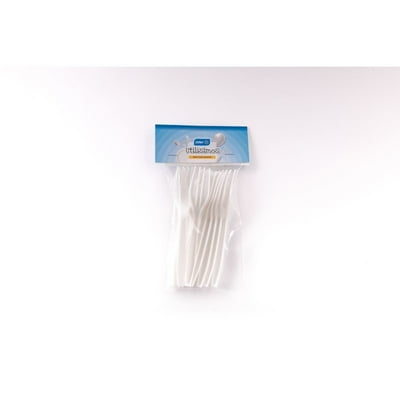 Tenedor Blanco 10 Unidades  Lider