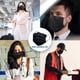 thumbnail image 5 of Mascarillas faciales desechables SDIW 100 piezas, 3 capas, negras, 5 of 6