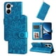 thumbnail image 1 of Funda tipo cartera FOXDOCK para Xiaomi Poco X7 Pro , diseño girasol en relieve, cuero PU, cierre magnético, soporte y tarjetero, 1 of 5