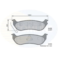 Pastillas Freno Para Auto Comline Cbp36087