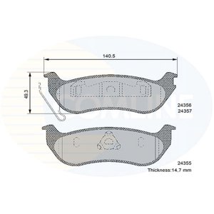 Pastillas Freno Para Auto Comline Cbp36087
