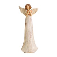 Bothyi - Estatuilla De Ángel Resina Pintada A Mano Arte Decorativo Coleccionable Chica Estatua Estilo C