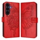 thumbnail image 2 of Funda cartera mariposa para Samsung Galaxy S25 FE con soporte y ranuras para tarjetas Rojo, 2 of 5
