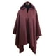 thumbnail image 1 of Poncho Paño Capucha 100% Lana- Largo - Rosa, 1 of 4