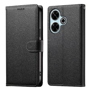 Funda Para Foxdock Xiaomi Redmi 13 4G/5G– Cuero Premium, 3 Ranuras Para Tarjetas, Protección Contra Impactos