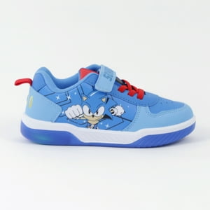 Zapatillas Con Luces Niño Azul Volando Sonic