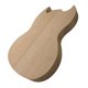 thumbnail image 1 of Okoume Mahogany Guitar Body Semi-Hollow Body DIY Kit de artesanía para guitarra SG, 1 of 5