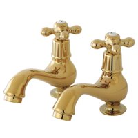 Grifo Para Lavabo Kingston Brass Heritage Ks1102Ax, Latón Pulido