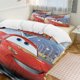 thumbnail image 1 of Cartoon Cars Lightning McQueen King Bedding Set - 3Piece Kids Bedding, 1 of 5