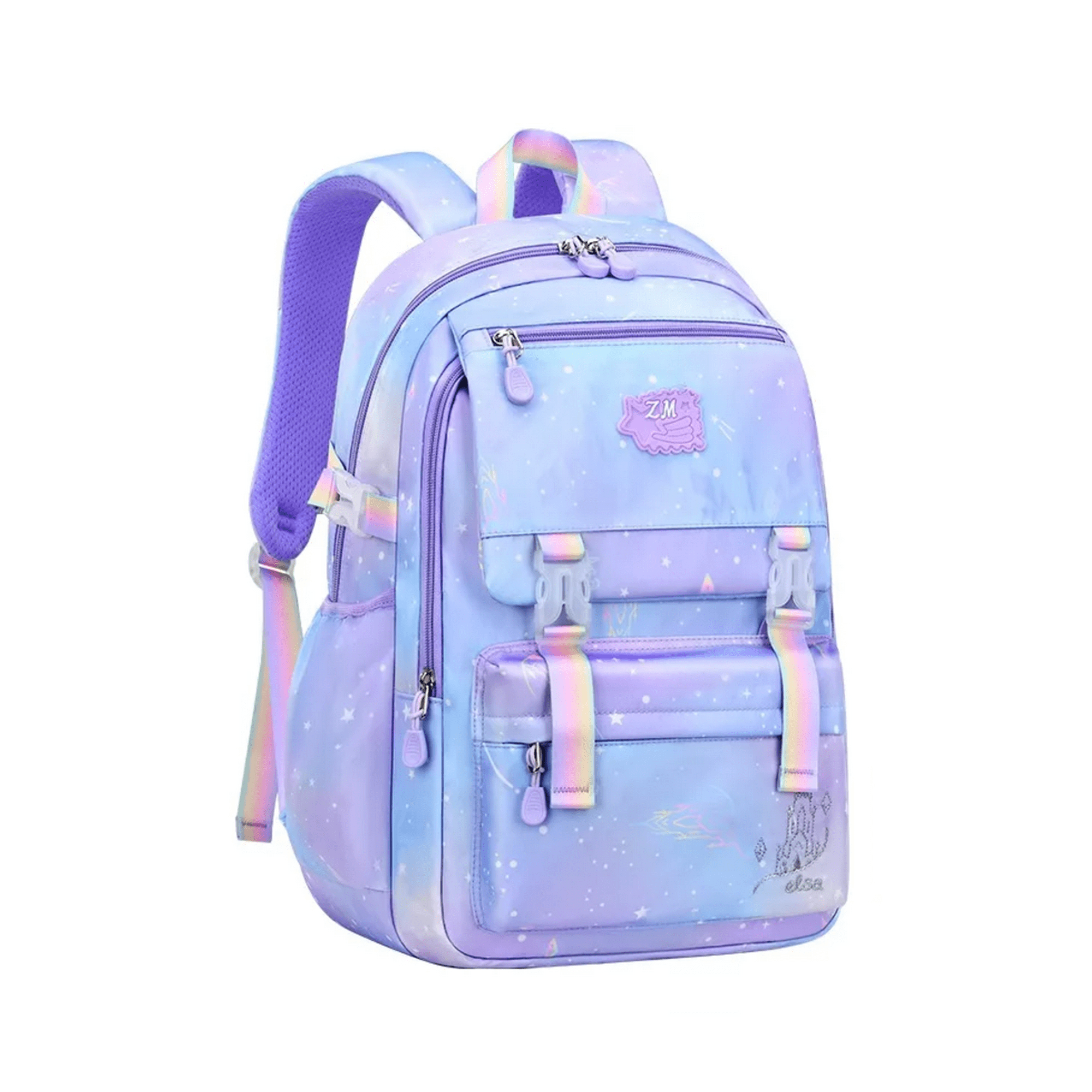 Mochila De Arcoíris Azul Violeta
