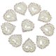 thumbnail image 3 of 10 Botones De Perlas De Diamantes De Imitación De Cristal FLATBACK Embellecimiento Artesanía Decoración Corazón, 3 of 3
