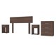 thumbnail image 4 of Combo Respaldo-Veladores-Cajonera Casal Café, 4 of 8