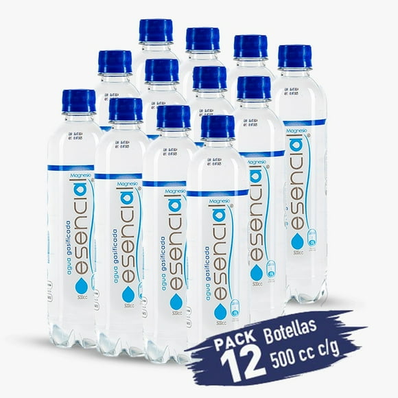 Pack 12 botellas c/gas 500 cc