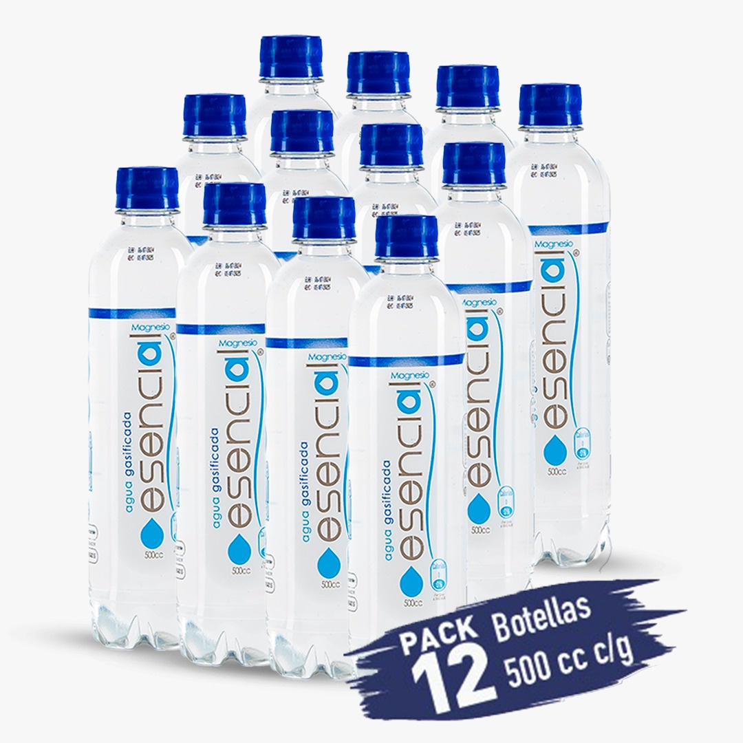 Esencial - Pack 12 Botellas C/Gas 500 Cc