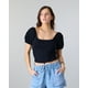 thumbnail image 1 of Polera Mujer manga globo Rib Fantasy Polemic, 1 of 3