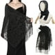 thumbnail image 2 of Floral Lace Scarf for Women - Lightweight Shawl Wrap with Fringe for Evening Dresses and Weddings, 2 of 5