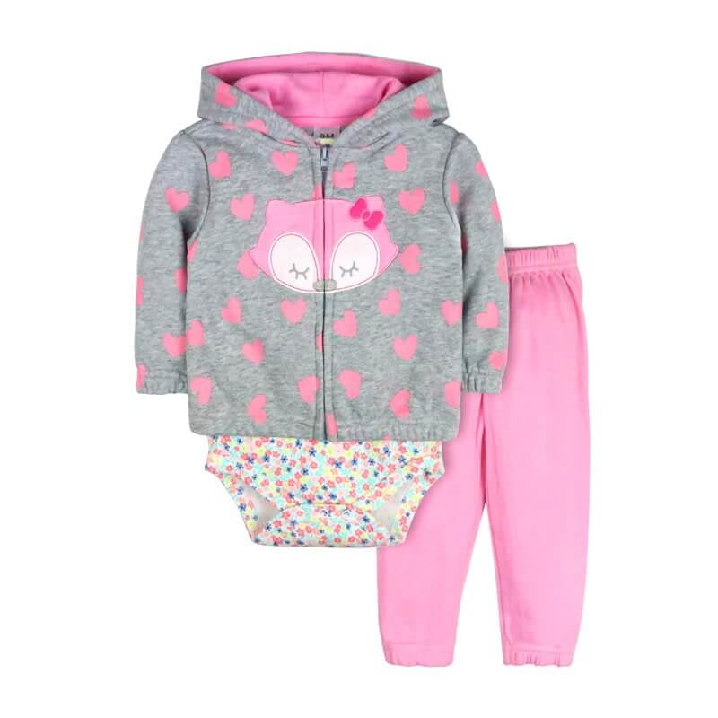 Babykids Divana - Conjunto 3 Piezas Buzo - Niña 12m Buho