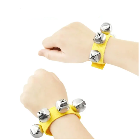 Artidix - Cascabel Muñequeras 8 Cascabeles Color Amarillo - Pb-C11