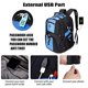 thumbnail image 2 of Mochila Viaje Gran Tamaño 52L con Puerto USB para Portátil 17 H/M (Azul), 2 of 2
