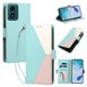 thumbnail image 2 of Funda Cartera Tricolor para Motorola Moto G04/G04S con Soporte, Verde, 2 of 6
