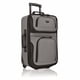 thumbnail image 3 of Set de equipaje U.S. Traveler Rio Rugged Fabric de tela expandible gris, 3 of 9