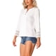 thumbnail image 4 of INSPIRE CHIC Blusas de Encaje de Crochet con Botonadura Parcial y Manga Larga para Mujer, 4 of 6