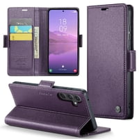 Caseme Tipo Cartera Samsung Galaxy A35 5G Con Cierre Magnético, Rfid, Tarjetero, Soporte, Carga Inalámbrica