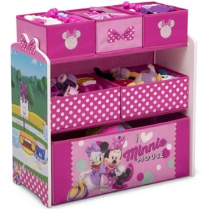 Organizador De Juguetes Infantil Minnie Mouse Disney - 6 Contenedores Delta Children