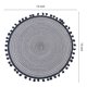thumbnail image 3 of REGALWOVEN Juego de 6 Manteles Individuales de Poliéster para Decoración de Mesa de Cocina Resistente al Calor Manteles Individuales Limpiables Negro Gris 15*15in, 3 of 6