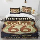 thumbnail image 1 of Historic Route 66,Mother Road,mãe estrada Comforter Bedding Set,Duvet Cover Bed Set Quilt Pillowcase, Bedding Set Bed Sheets, 1 of 5