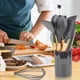 thumbnail image 4 of Utensilios De Cocina De Silicona, 12 Piezas, Sartén Antiadherente, Utensilios De Cocina, Espátula Con Mango De Madera, Cuchara Sopera, Raspador, Traje, 4 of 5