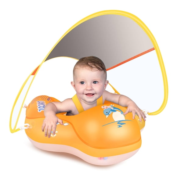 Flotador de natación para bebés LAYCOL, piscina inflable con toldo solar de 3 a 36 m