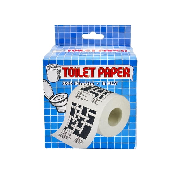 Crucigrama novedoso de papel higiénico para perros isleños de 3 capas